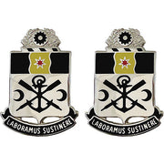 Army Crest: 10th Engineer Battalion - Laboramus Sustinere