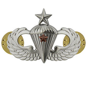 Army Badge: Senior Combat Parachute First Award - mirror finish