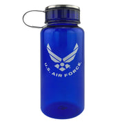 Air Force 33.8oz Water Bottle: Blue Plastic