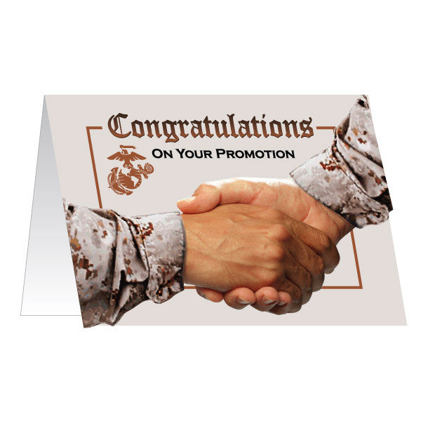 Marine Corps Greeting Card - Promotion