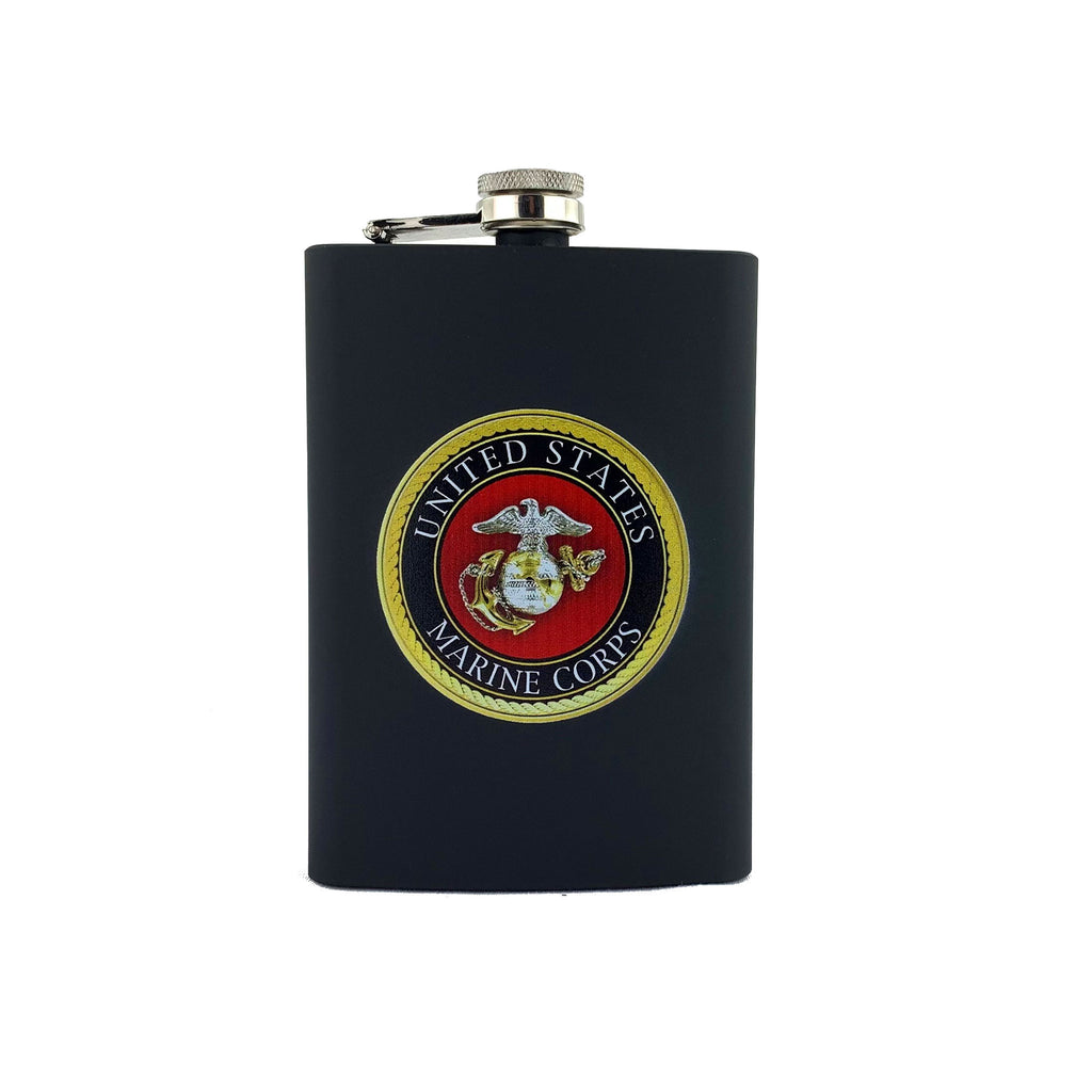 Marine Corps Flask: USMC Emblem