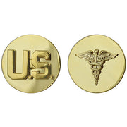 Army Enlisted Branch of Service Collar Device: U.S. and Medical