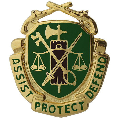 Army Corps Crest: Military Police - Assist Protect Defend