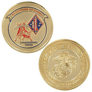 Marine Corps Coin: Third Battalion First Marines Thundering Third
