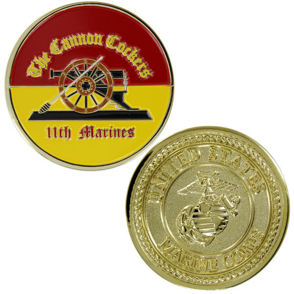 Marine Corps Coin: 11th Marines Cannon Cockers