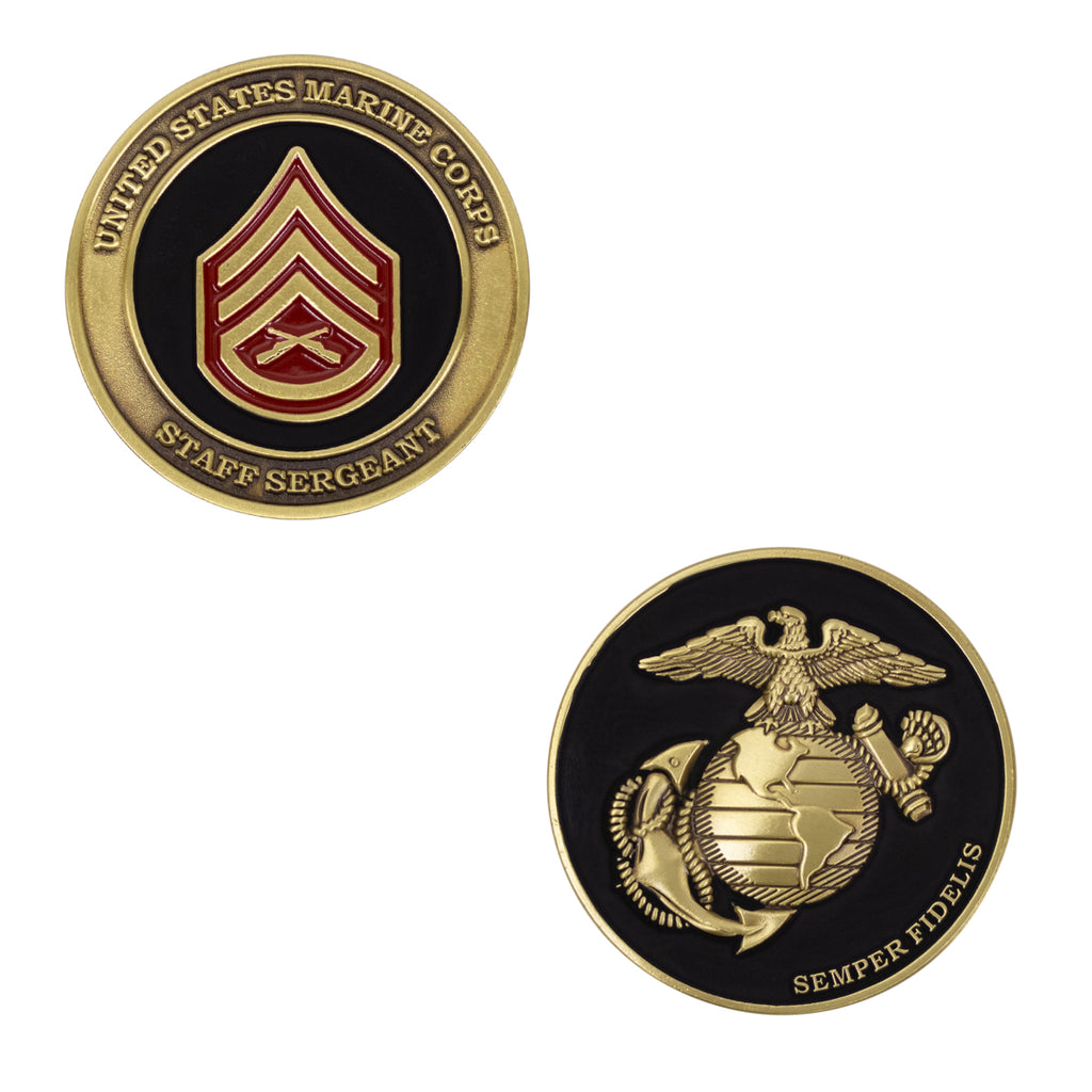 Marine Corps Coin: Staff Sergeant 1.75