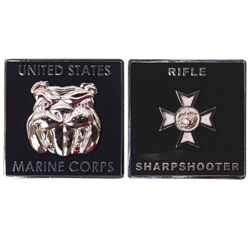 Marine Corps Coin: Rifle Sharpshooter 1.75