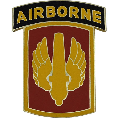 Army Combat Service Identification Badge (CSIB): 18th Fire Brigade with Tab