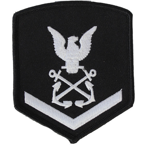 NLCC - PO3 with (1 Stripe) NLCC Cadet Rating Badge Male (White on Black)