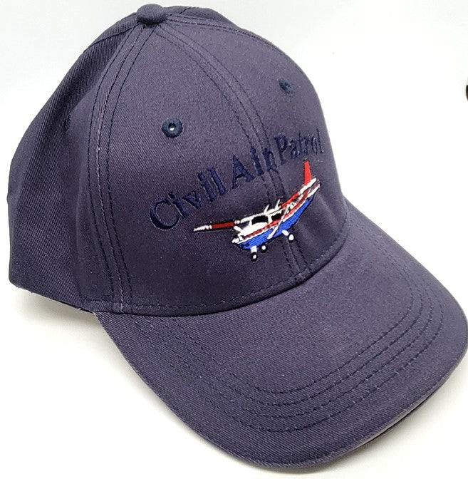 Civil Air Patrol: Ball Cap Blue with Cessna and Blue Embroidery