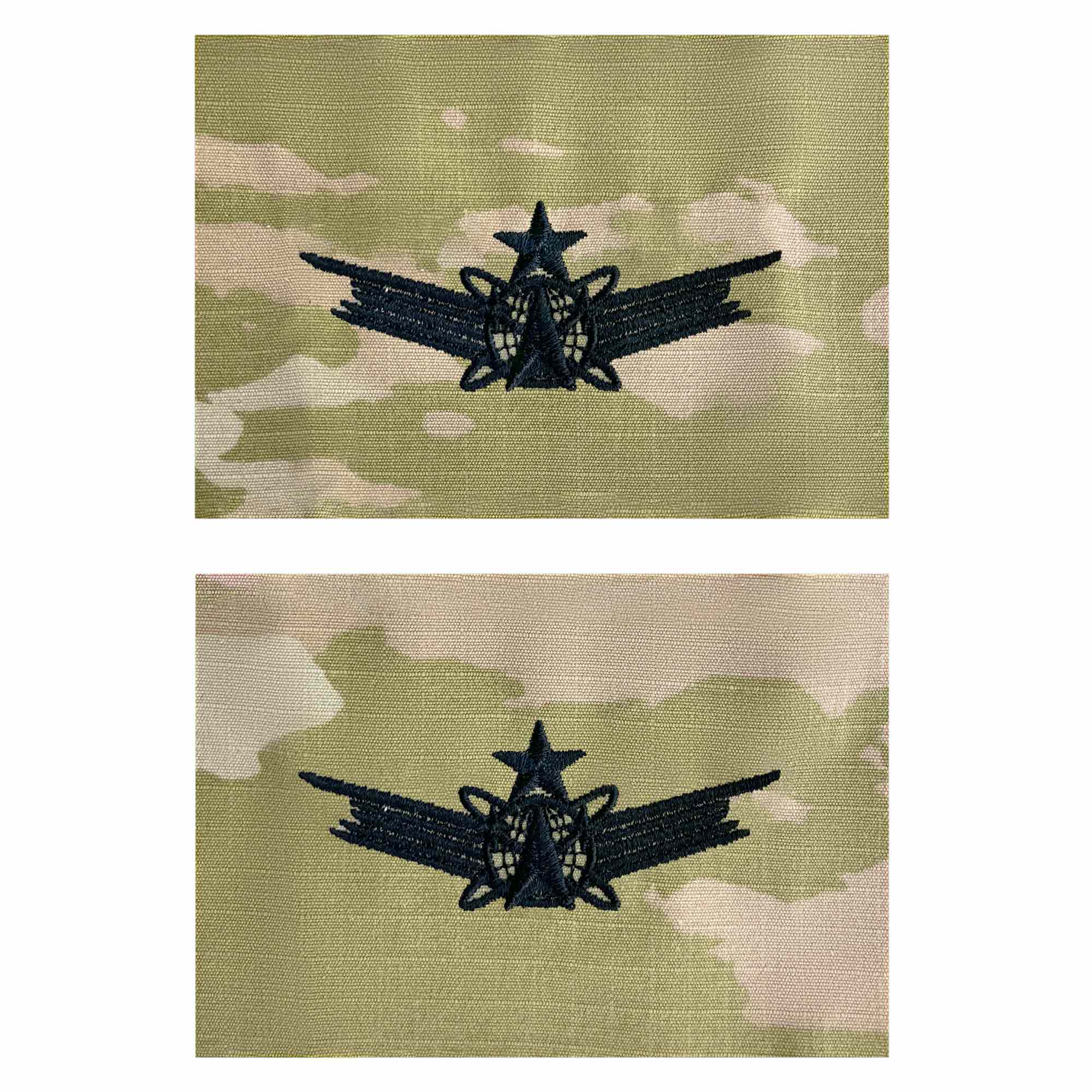 Army Embroidered Badge on OCP Sew On: Space - Senior