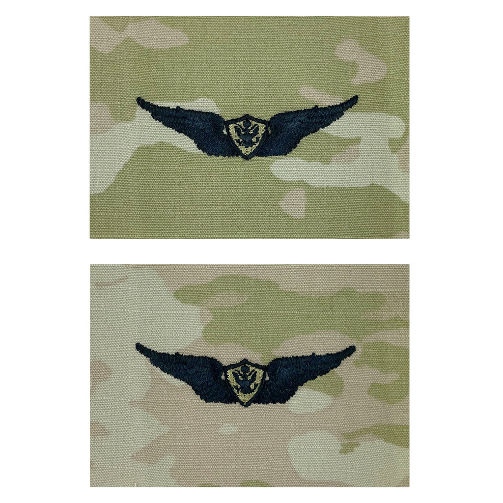 Army Embroidered Badge on OCP Sew On: Aircraft Crewman: Aircrew - Basic