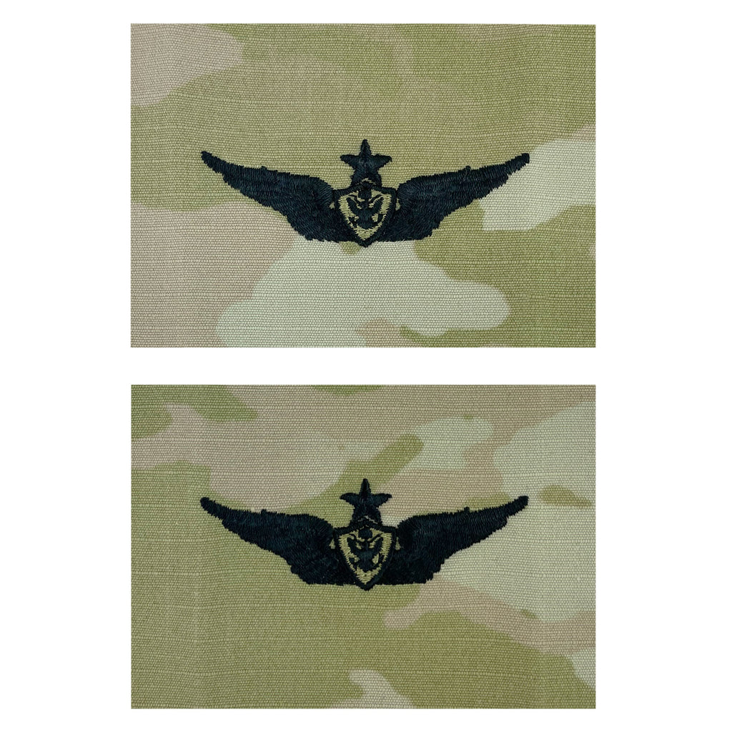 Army Embroidered Badge on OCP Sew on: Aircraft Crewman: Aircrew - Senior