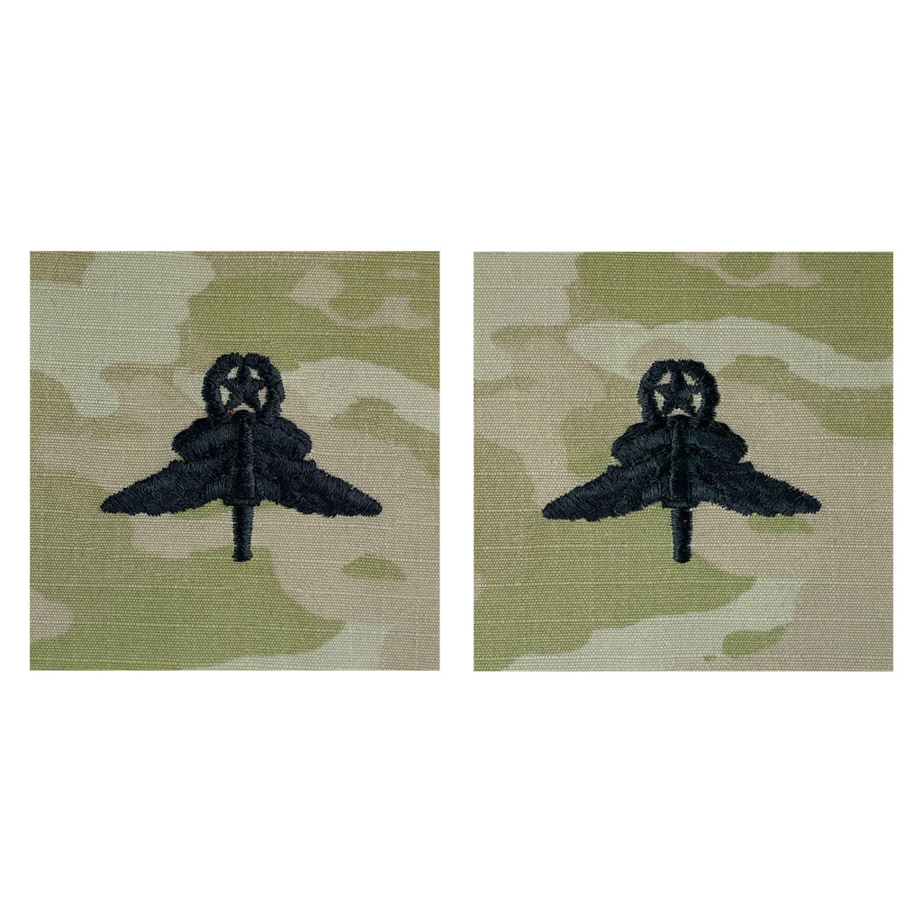 Army Embroidered Badge on OCP Sew On: Halo Freefall Jumpwing - Master