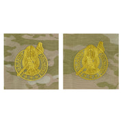 Army Embroidered Badge on OCP Sew On: Recruiter Gold