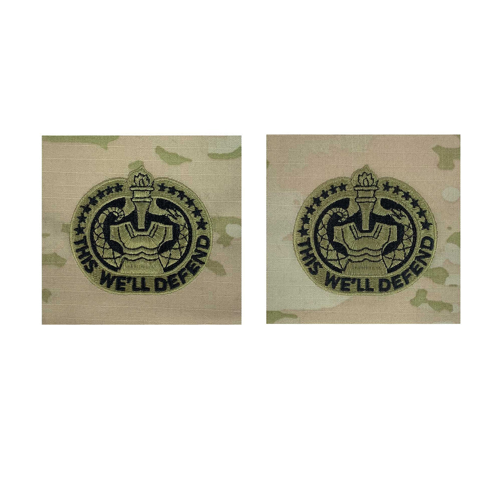 Army Embroidered Badge on OCP Sew On: Drill Sergeant