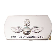 Navy Enlisted Specialty Belt Buckle: Aviation Ordnance - Mirror Finish