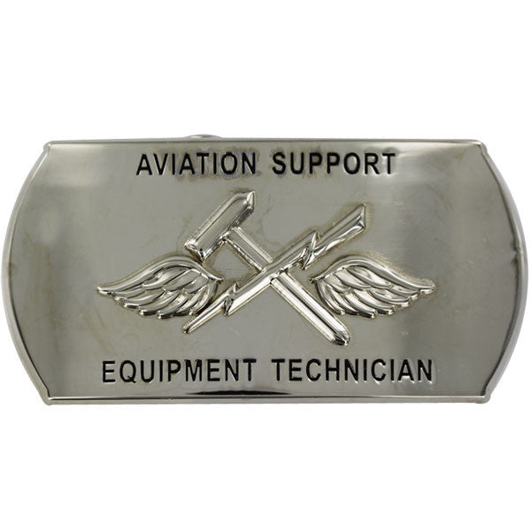 Navy Enlisted Specialty Belt Buckle: Aviation Support Equipment Tech