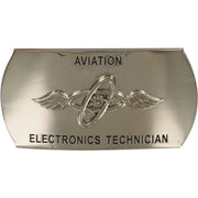 Navy Enlisted Specialty Belt Buckle: Aviation Electronics Technician: AT