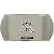 Navy Enlisted Specialty Belt Buckle: Builder: BU