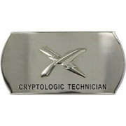 Navy Enlisted Specialty Belt Buckle: Cryptologic Technician: CT