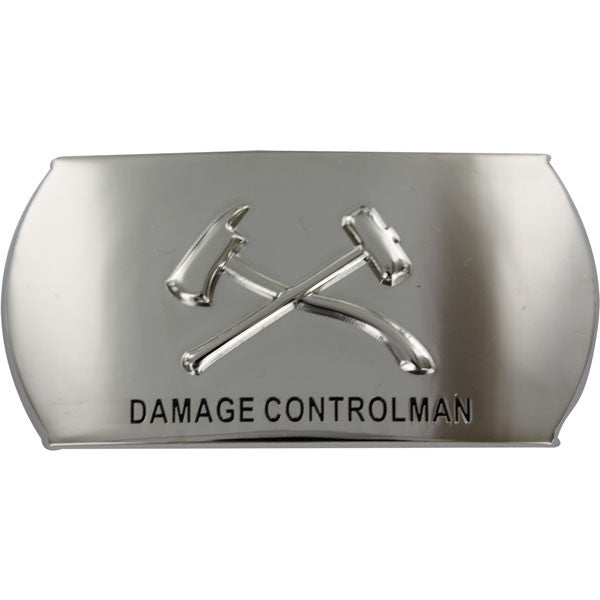 Navy Enlisted Specialty Belt Buckle: Damage Controlman: DC