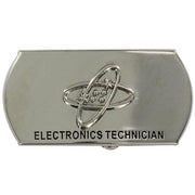 Navy Enlisted Specialty Belt Buckle: Electronics Technician: ET