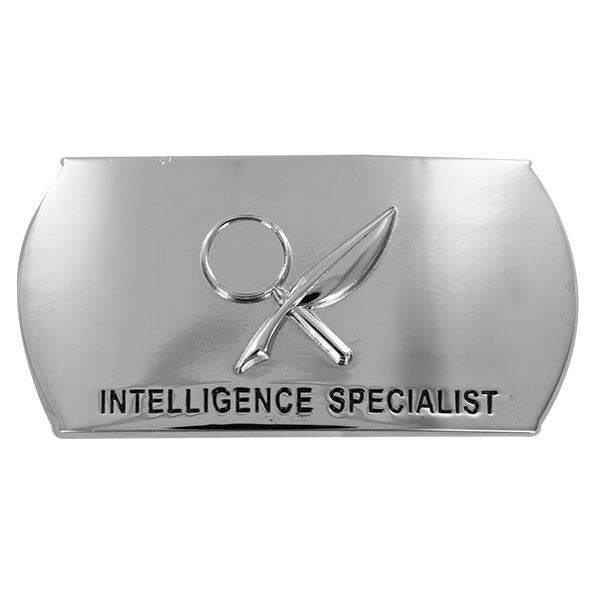 Navy Enlisted Specialty Belt Buckle: Intelligence Specialist: IS