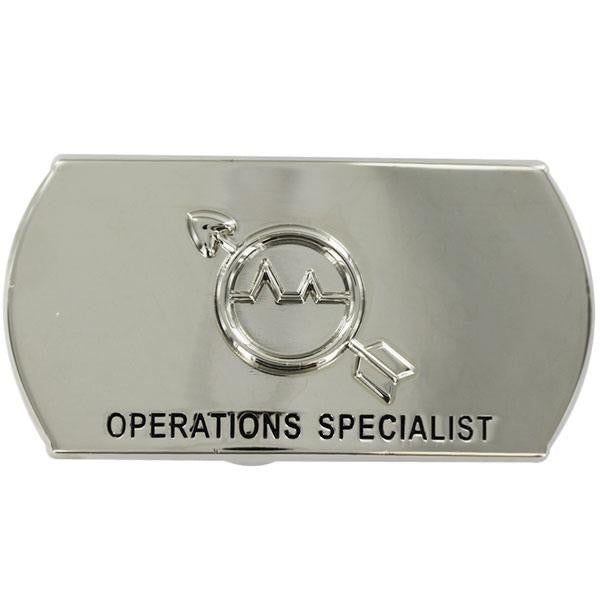 Navy Enlisted Specialty Belt Buckle: Operations Specialist: OS