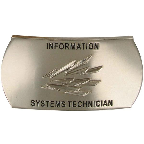 Navy Enlisted Specialty Belt Buckle: Information Systems Technician: IT