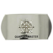 Navy Enlisted Specialty Belt Buckle: Quartermaster: QM
