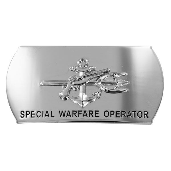 Navy Enlisted Specialty Belt Buckle: Special Warfare Operator: SO