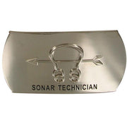 Navy Enlisted Specialty Belt Buckle: Sonar Technician: ST