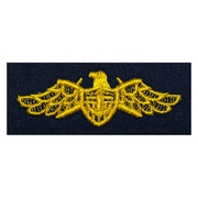 Navy Embroidered Badge: Strategic Sealift Officer Warfare - embroidered on coverall