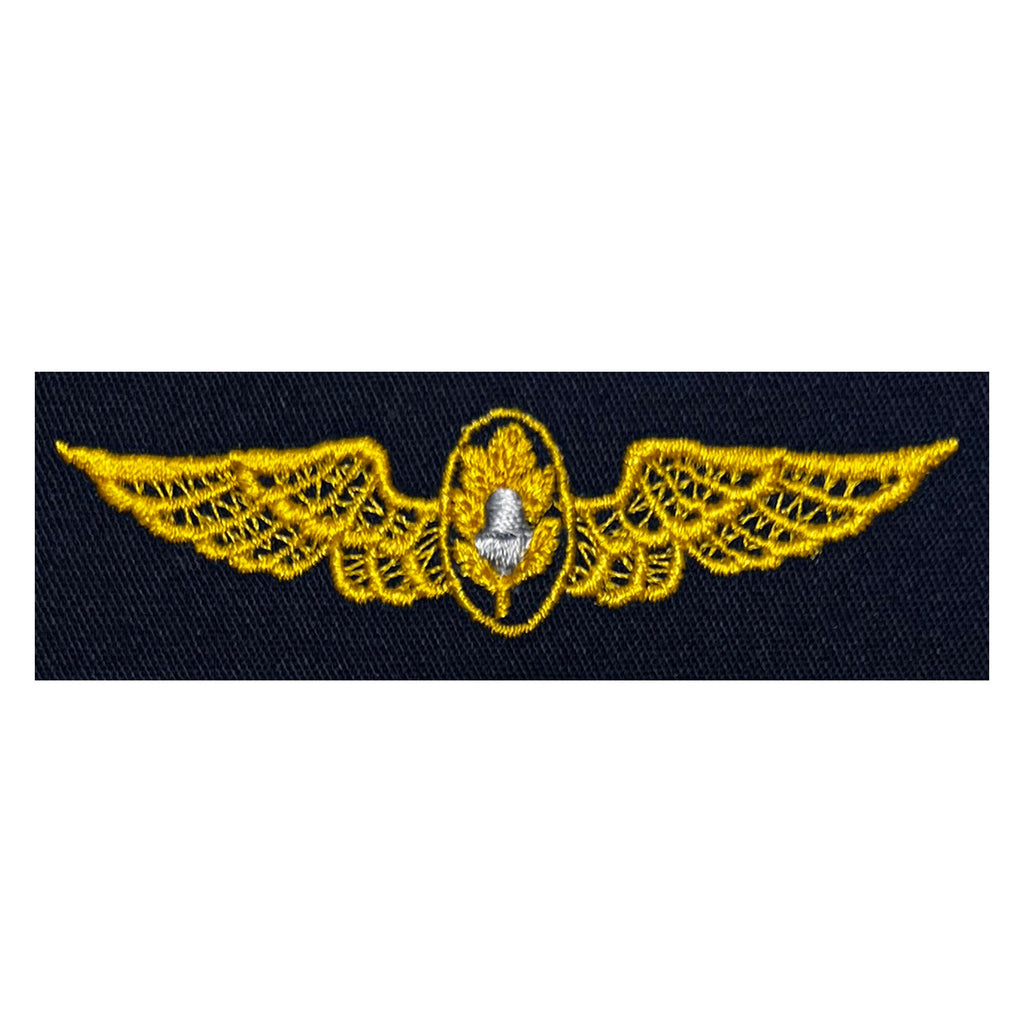 Navy Embroidered Badge: Flight Surgeon - embroidered on coverall