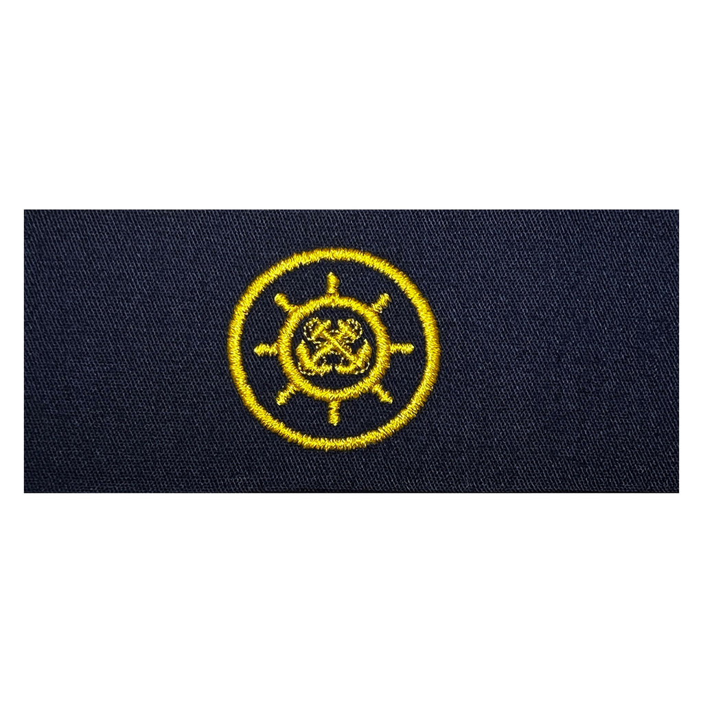Navy Embroidered Badge: Craftmaster - embroidered on coverall