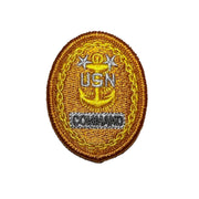 Navy Embroidered Badge: E9 Command - embroidered on coverall
