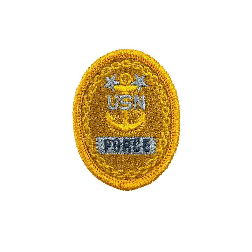 Navy Embroidered Badge: E9 Force - embroidered on coverall