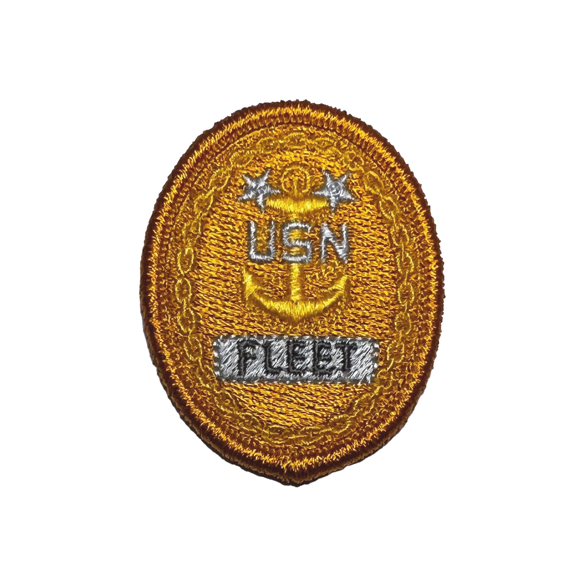 Navy Embroidered Badge: E9 Fleet - embroidered on coverall