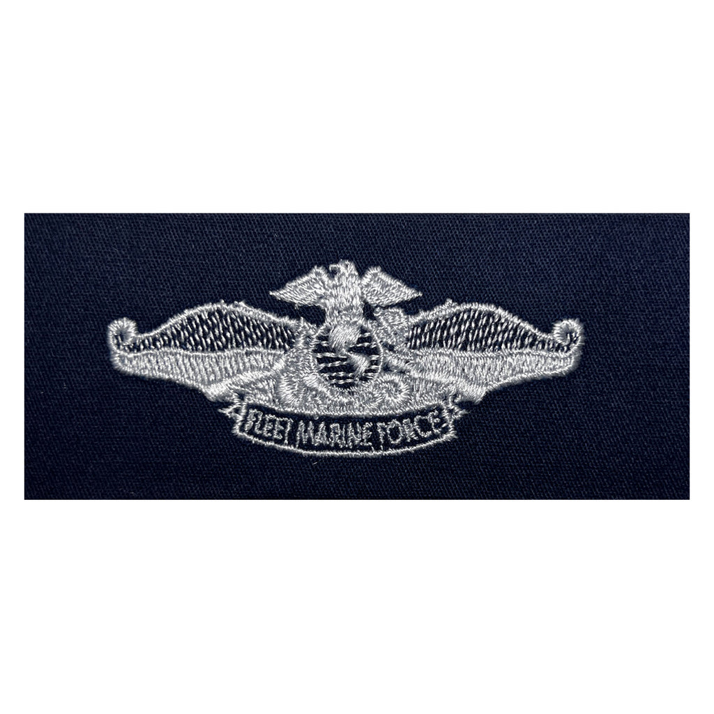 Navy Embroidered Badge: Fleet Marine Force - embroidered on coverall