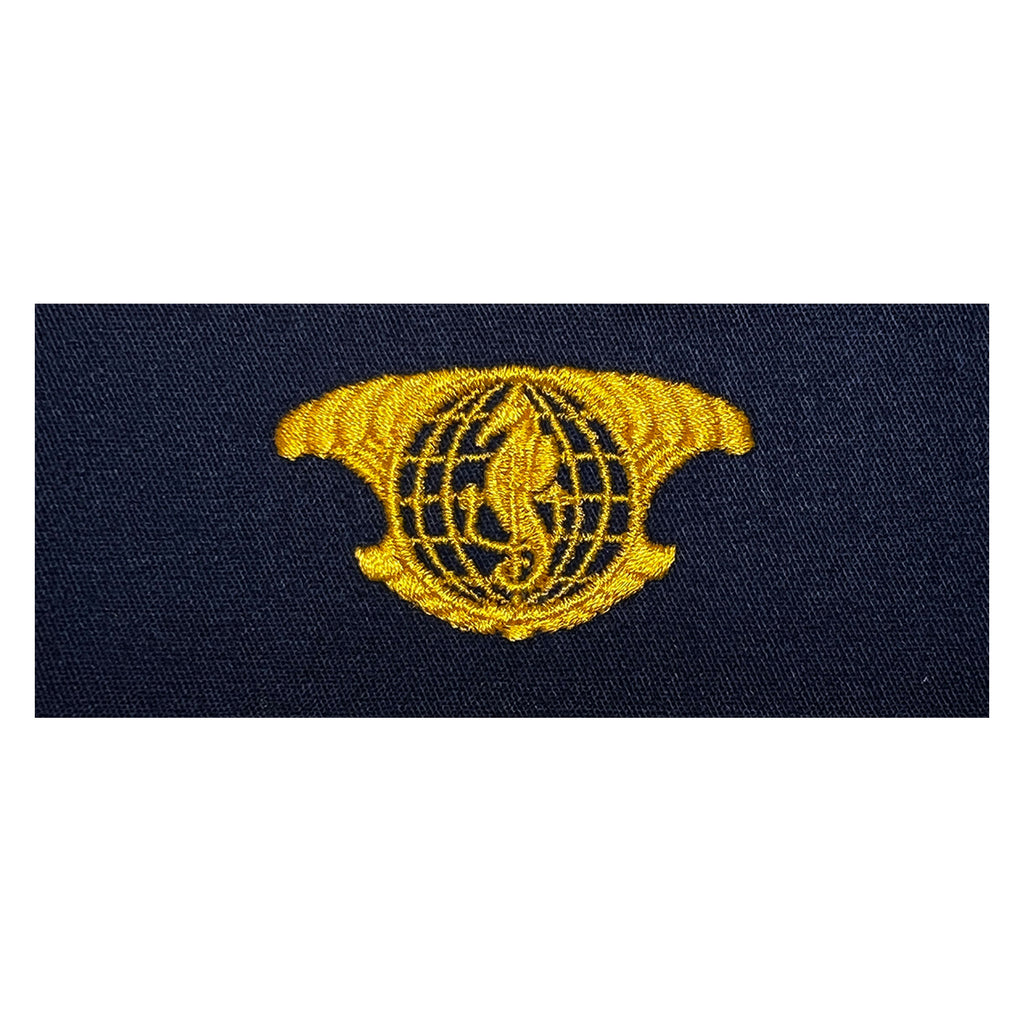 Navy Embroidered Badge: IUSS Officer - embroidered on coverall