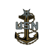 Navy Construction Hat Decal: E8 Chief Petty Officer: Senior
