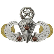 Army Badge: Master Combat Parachute Third Award - mirror finish