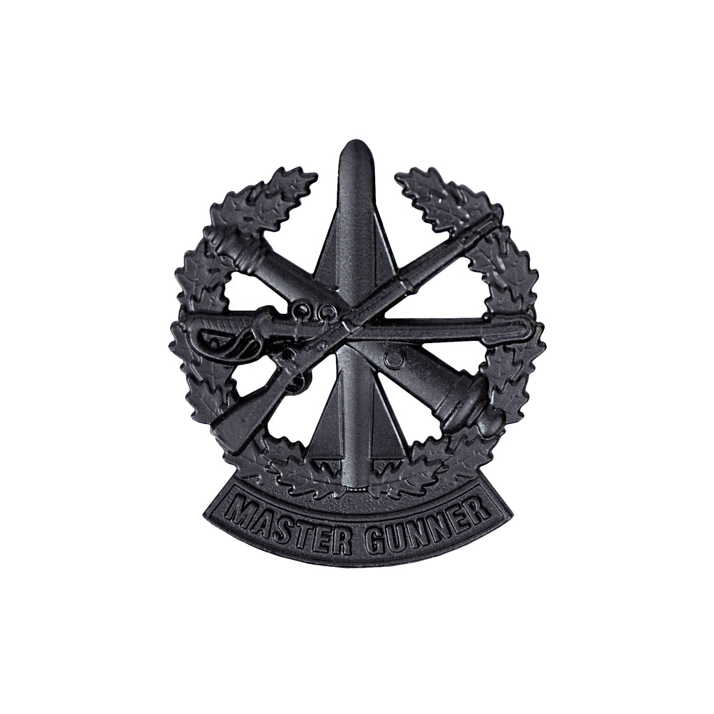 Army Identification Badge: Master Gunner - Subdued Metal