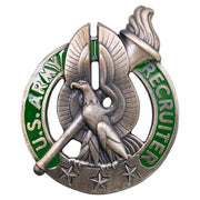 Army Identification Badge: Recruiter - silver