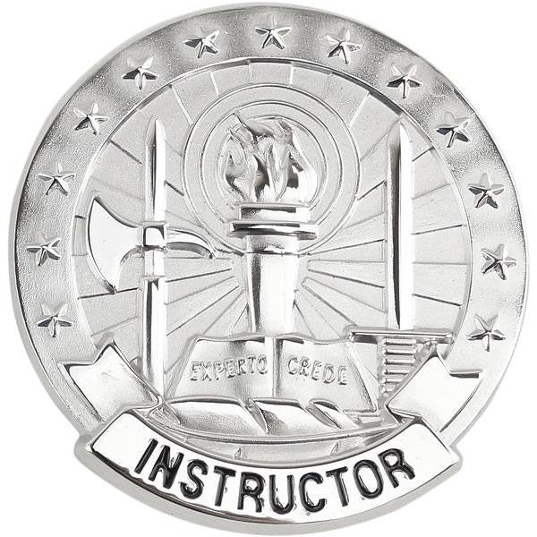 Army Identification Badge: Basic Instructor - Silver