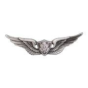Army Badge: Aircraft Crewman: Aircrew - regulation size, silver oxidized