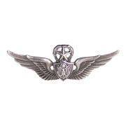 Army Badge: Master Aircraft Crewman: Aircrew - silver oxidized