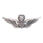 Army Badge: Master Aviator - regulation size, silver oxidized