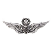Army Badge: Master Flight Surgeon - regulation size, silver oxidized